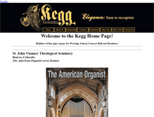 Tablet Screenshot of keggorgan.com